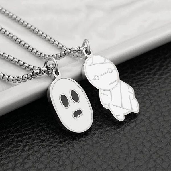 pendant necklaces fashionable titanium steel mummy necklace male simple wild cartoon student couple accessories, Silver
pendant necklaces fashionable titanium steel mummy necklace male simple wild cartoon student couple accessories, Silver