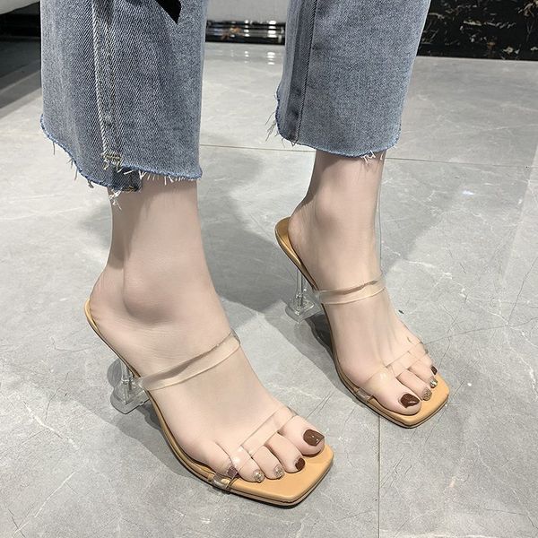 sandals transparent pvc jelly crystal heel women peep toe clear high heels summer pumps shoes fashion 2021 ura3, Black
sandals transparent pvc jelly crystal heel women peep toe clear high heels summer pumps shoes fashion 2021 ura3, Black