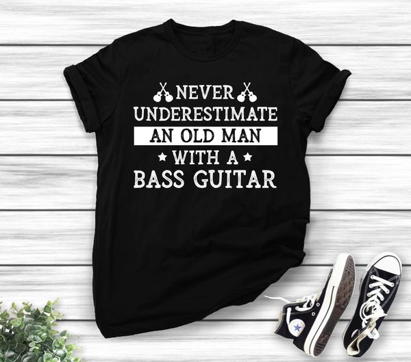 bass player shirt - bass guitar player grandpa, father, dad t-shirt - bassist, White;black
bass player shirt - bass guitar player grandpa, father, dad t-shirt - bassist, White;black