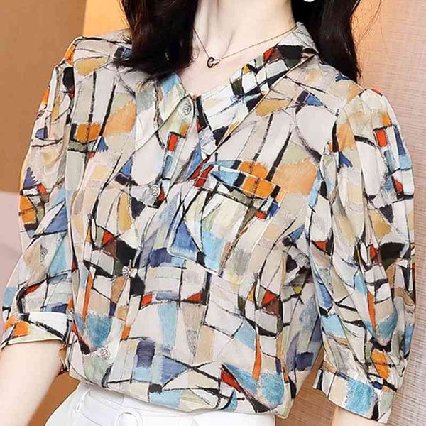 blusas blouses summer women short sleeve blouse women blusas mujer de moda verano print chiffon blouse shirt e730 210602, White
blusas blouses summer women short sleeve blouse women blusas mujer de moda verano print chiffon blouse shirt e730 210602, White