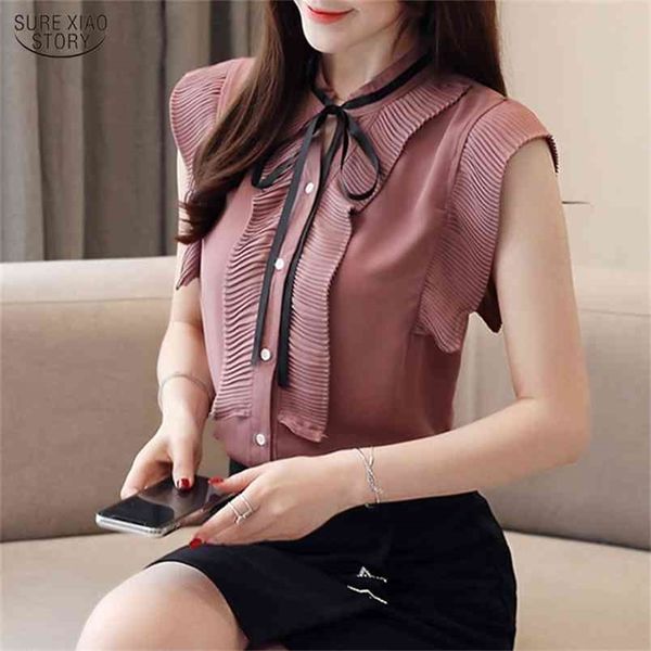 korean fashion clothing summer white shirt ol short sleeve women chiffon blouse elegant bow tie ruffles casual blusas 9863 210421
korean fashion clothing summer white shirt ol short sleeve women chiffon blouse elegant bow tie ruffles casual blusas 9863 210421