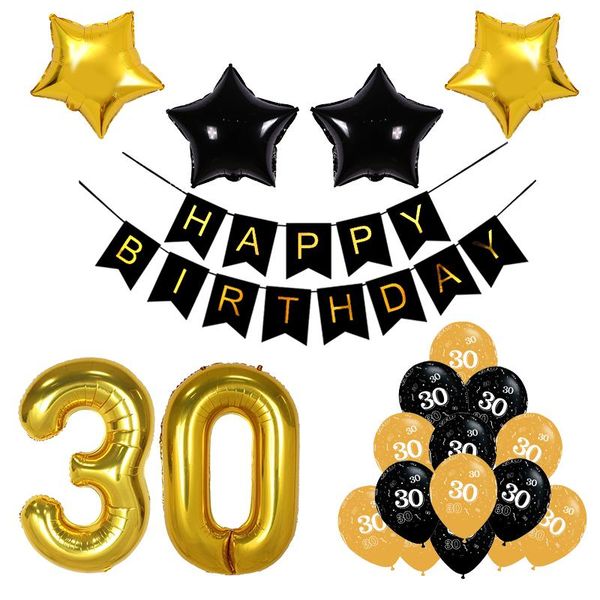 party decoration black gold happy birthday banner balloons helium 30inch number foil balloon baby kids 18 30 40 decorations
party decoration black gold happy birthday banner balloons helium 30inch number foil balloon baby kids 18 30 40 decorations