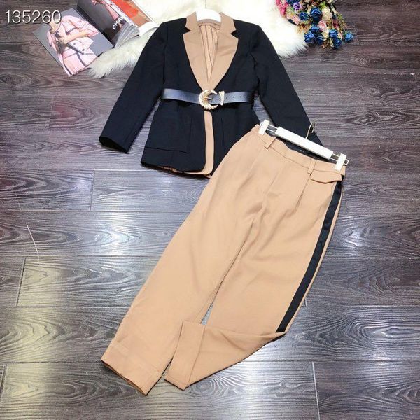 women's two piece pants zk1191 fashion women sets 2021 runway luxury european design party style clothing, White
women's two piece pants zk1191 fashion women sets 2021 runway luxury european design party style clothing, White