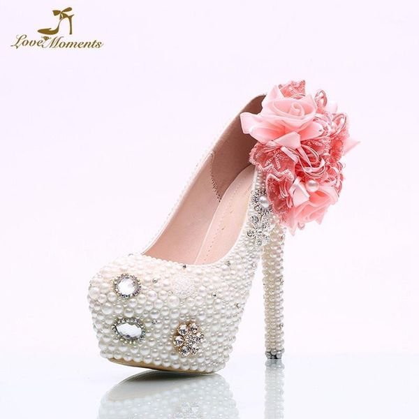 white pearl wedding shoes with pink lace appliques custom made women high heels platforms graduation prom pumps size 42 dress1, Black
white pearl wedding shoes with pink lace appliques custom made women high heels platforms graduation prom pumps size 42 dress1, Black