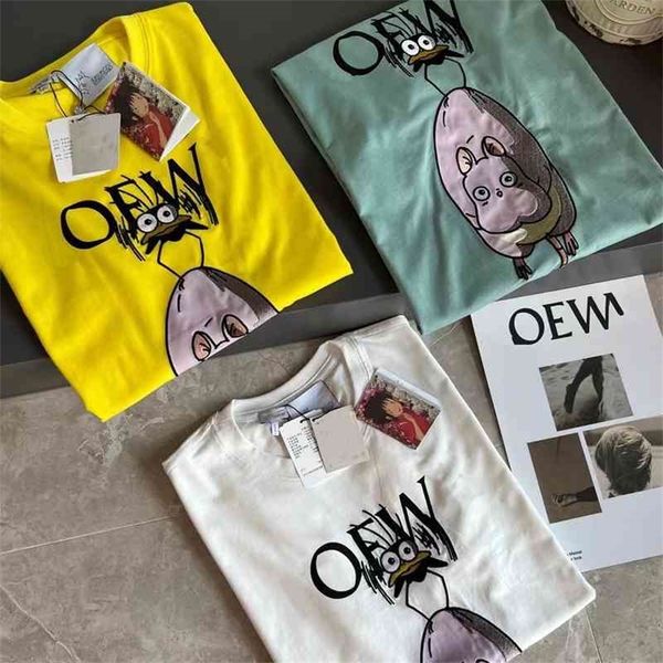 high version luojia spring and summer new style square baby loose men's women's cartoon embroidery short sleeved t-shirt, White
high version luojia spring and summer new style square baby loose men's women's cartoon embroidery short sleeved t-shirt, White