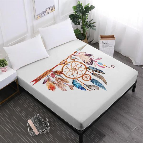 sheets & sets bohemia dream catcher bed colorful feather print fitted sheet soft bedclothes elastic band mattress cover
sheets & sets bohemia dream catcher bed colorful feather print fitted sheet soft bedclothes elastic band mattress cover