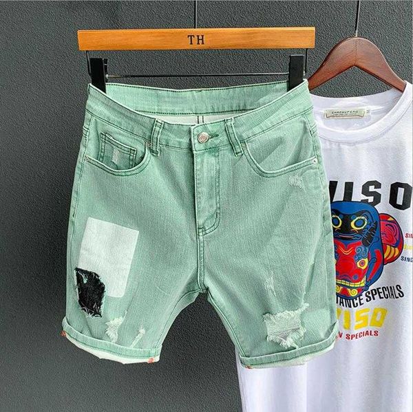 men's shorts summer casual denim for men holes stretch green jeans male patch slim fit pants size 36 kbr9, White;black
men's shorts summer casual denim for men holes stretch green jeans male patch slim fit pants size 36 kbr9, White;black