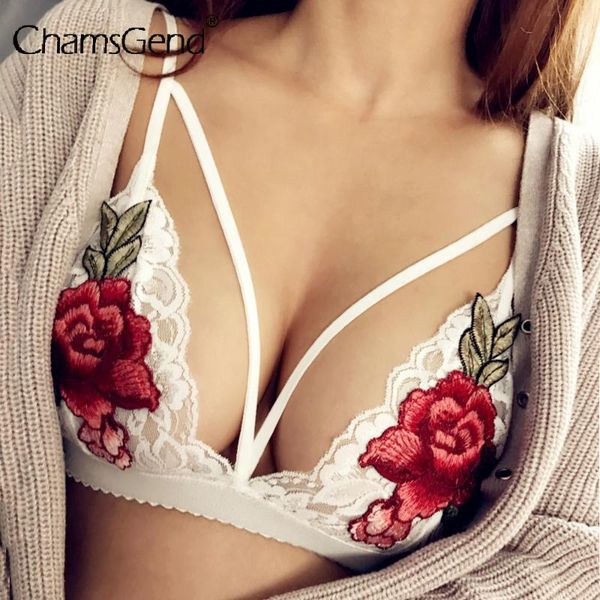 bras embroidered appliques floral bra for women lace hollow lingerie corset push up underwear bralette bustier, Red;black
bras embroidered appliques floral bra for women lace hollow lingerie corset push up underwear bralette bustier, Red;black