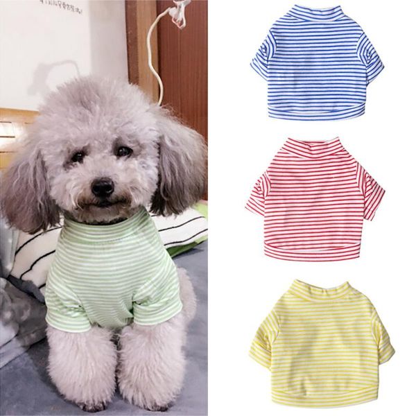dog apparel pet puppy summer striped vest small cat comfy fabric clothes t shirt ropa de perros mascotas 2021
dog apparel pet puppy summer striped vest small cat comfy fabric clothes t shirt ropa de perros mascotas 2021