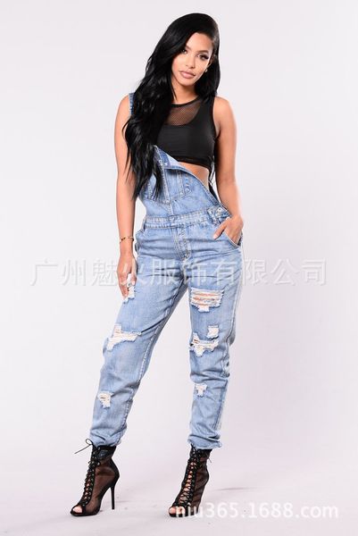 women's jeans women overalls ripped cotton slim vintage high waist denim pants skinny woman plus size 4oo9, Blue
women's jeans women overalls ripped cotton slim vintage high waist denim pants skinny woman plus size 4oo9, Blue