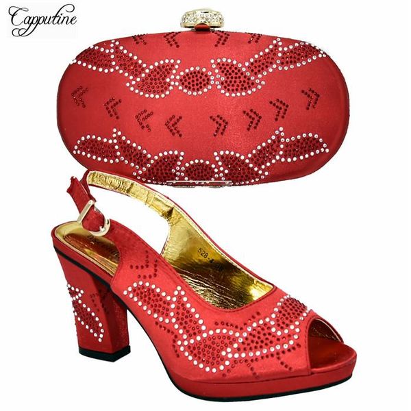 red sandal with purse high heel pump shoes and handbag set rhinestones 528-4, height 10cm dress, Black
red sandal with purse high heel pump shoes and handbag set rhinestones 528-4, height 10cm dress, Black