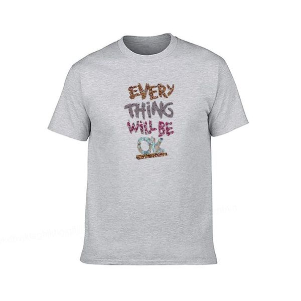 men's t-shirts every thing will be ok letter art summer tshirt 100% cotton funny short sleeve tees clothing t shirts, White;black
men's t-shirts every thing will be ok letter art summer tshirt 100% cotton funny short sleeve tees clothing t shirts, White;black