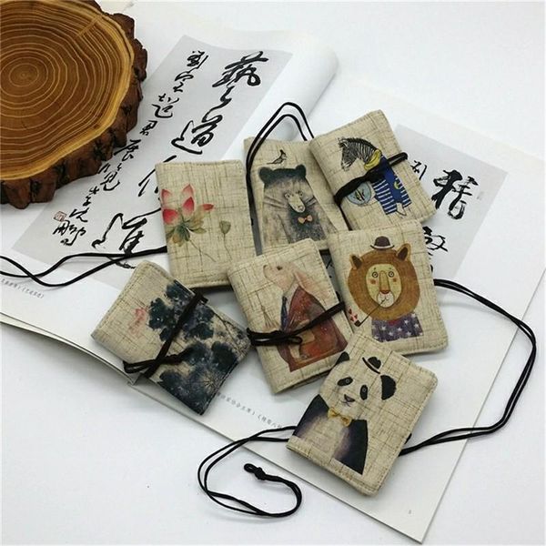 card holders b02137 cute cartoon animal hand painted bag 20 positions cards holder made lion panda pattern, Brown;gray
card holders b02137 cute cartoon animal hand painted bag 20 positions cards holder made lion panda pattern, Brown;gray