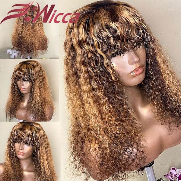 wicca 13x6 lace front wig human hair 180 density curly wigs part brazilian remy for women pre plucked1, Black;brown
wicca 13x6 lace front wig human hair 180 density curly wigs part brazilian remy for women pre plucked1, Black;brown