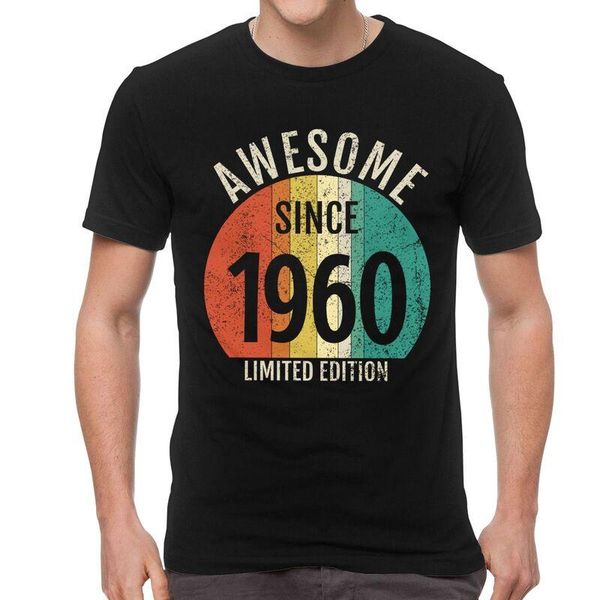 men's t-shirts awesome since 1960 60 years old t-shirt novelty 60th birthday gift tshirt short sleeve t shirts cotton tee clothing, White;black
men's t-shirts awesome since 1960 60 years old t-shirt novelty 60th birthday gift tshirt short sleeve t shirts cotton tee clothing, White;black