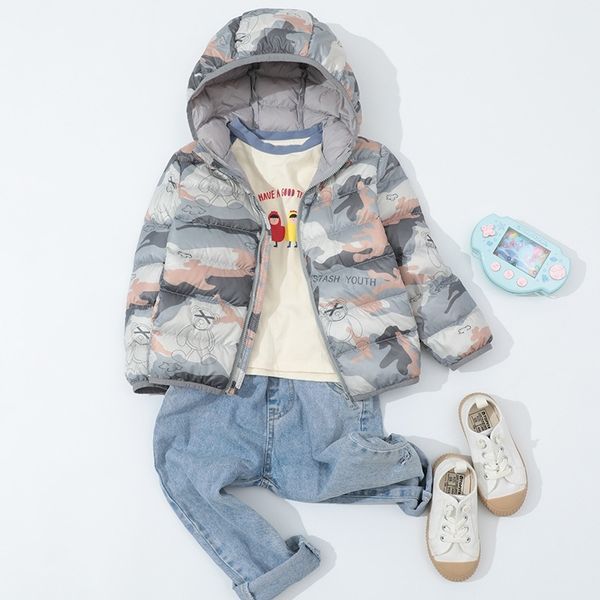 children's wear boys' hooded camouflage down light thin 2021 new children's autumn and winter girls' fashion jacket, Black
children's wear boys' hooded camouflage down light thin 2021 new children's autumn and winter girls' fashion jacket, Black