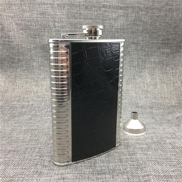 hip flasks 9 oz flask stainless steel pu leather covered canteen alcohol vodka whisky men's travelling gadgets
hip flasks 9 oz flask stainless steel pu leather covered canteen alcohol vodka whisky men's travelling gadgets