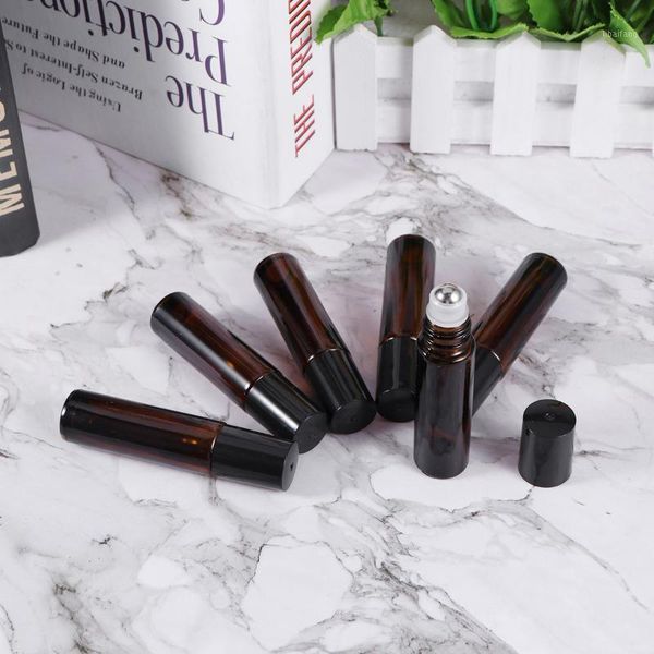 storage bottles & jars 24pcs 10ml amber empty refillable glass perfume roll on bottle with stainless steel roller for essential oil aromathe
storage bottles & jars 24pcs 10ml amber empty refillable glass perfume roll on bottle with stainless steel roller for essential oil aromathe