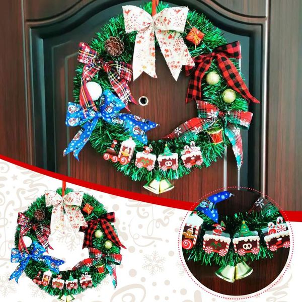 christmas decorations garland arrangement ornament spruce wreath with big bow small bell front door home party hanging
christmas decorations garland arrangement ornament spruce wreath with big bow small bell front door home party hanging