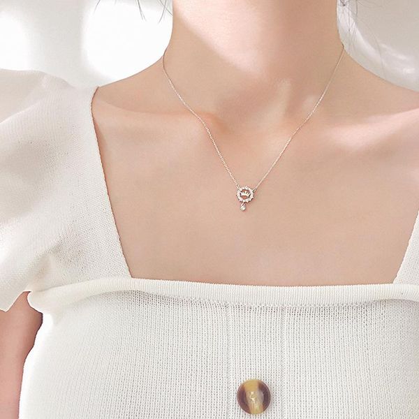 chains korean women necklace sweet girls diamond crown pendant necklaces ladies trendy neck clavicle chain jewelry accessories collier, Silver
chains korean women necklace sweet girls diamond crown pendant necklaces ladies trendy neck clavicle chain jewelry accessories collier, Silver