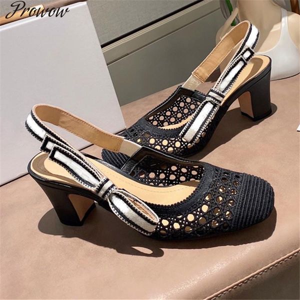 prowow strapless mesh sandals cotton fabric single shoes square toe hollow thick heel women's bowknot stiletto lady dress, Black
prowow strapless mesh sandals cotton fabric single shoes square toe hollow thick heel women's bowknot stiletto lady dress, Black