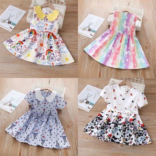girl's dresses princess dress 2021 european american baby girls spring summer short sleeved clothes kids butterfly print bow costume, Red;yellow
girl's dresses princess dress 2021 european american baby girls spring summer short sleeved clothes kids butterfly print bow costume, Red;yellow
