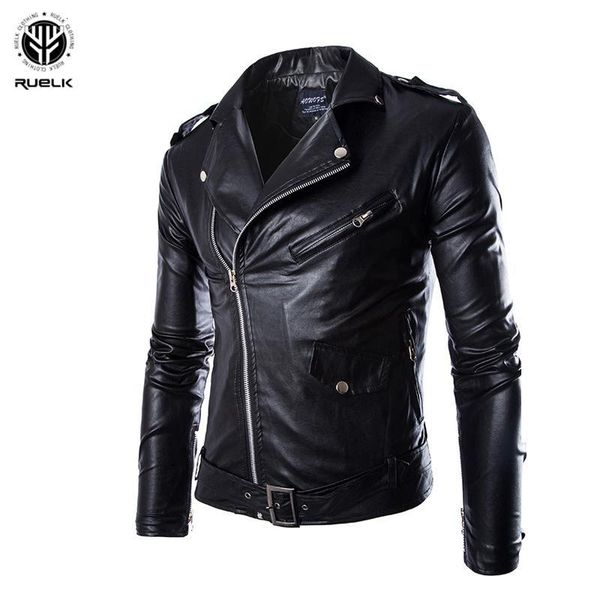 & faux fur ruelk autumn and winter korean locomotive slim men's leather british fashin male pu jacket men 8gji, Black
& faux fur ruelk autumn and winter korean locomotive slim men's leather british fashin male pu jacket men 8gji, Black