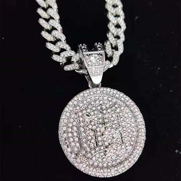 pendant necklaces men women hip hop 6ix9ine round necklace miami cuban chain iced out bling hiphop fashion charm jewelry, Silver
pendant necklaces men women hip hop 6ix9ine round necklace miami cuban chain iced out bling hiphop fashion charm jewelry, Silver
