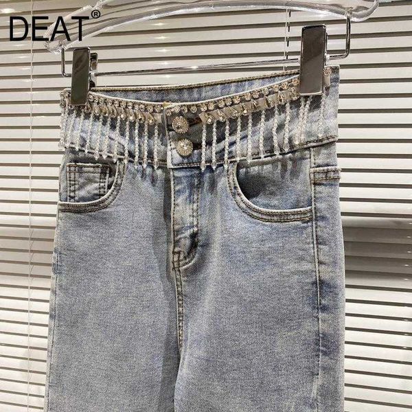 deat women fringe rhinestones stylish personality jeans arrivals high waist pants fashion spring summer 11d910 210709, Blue
deat women fringe rhinestones stylish personality jeans arrivals high waist pants fashion spring summer 11d910 210709, Blue