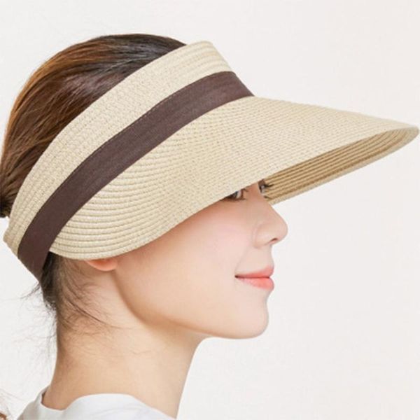wide brim hats k3nf women visor outdoor uv protection summer beach big bow straw sun hat, Blue;gray
wide brim hats k3nf women visor outdoor uv protection summer beach big bow straw sun hat, Blue;gray