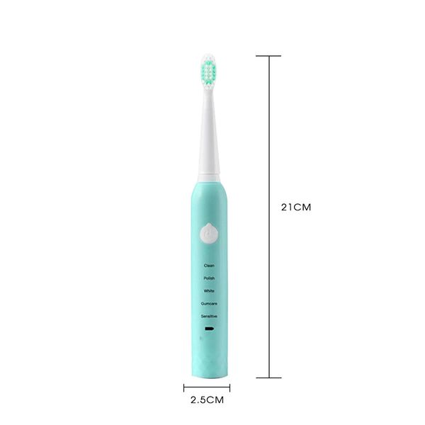 5 modes waterproof sonic electric toothbrush usb rechargeable 4 heads face brush - pink
5 modes waterproof sonic electric toothbrush usb rechargeable 4 heads face brush - pink