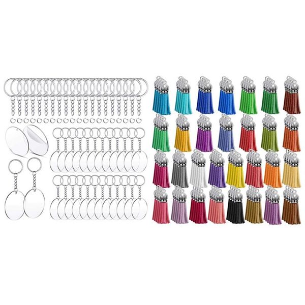 hooks & rails 120pcs key buckles, tassel, acrylic chain 150 pcs 2 inches transparent discs and chains set
hooks & rails 120pcs key buckles, tassel, acrylic chain 150 pcs 2 inches transparent discs and chains set