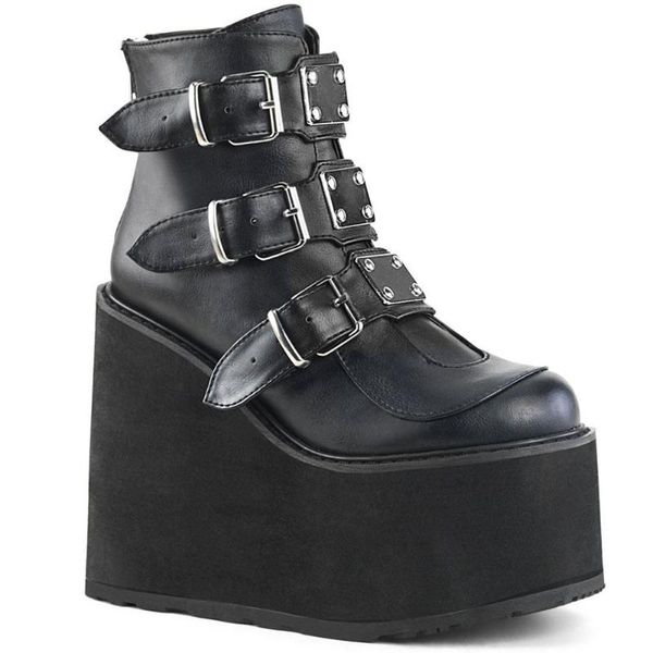 punk brand ins platform high heels gothic style vampire wedges shoes cosplay fashion motorcycles ankle boots women, Black
punk brand ins platform high heels gothic style vampire wedges shoes cosplay fashion motorcycles ankle boots women, Black
