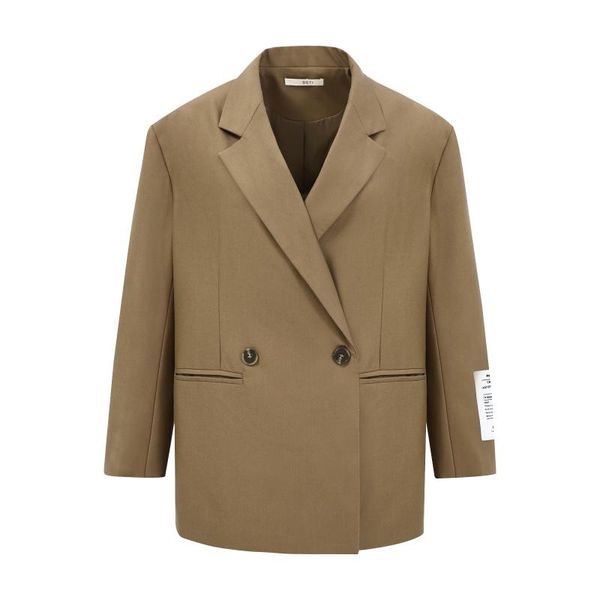 women's suits & blazers long sleeve notched lapel button down blazer, White;black
women's suits & blazers long sleeve notched lapel button down blazer, White;black