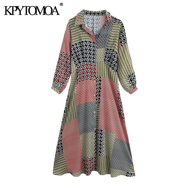 women chic fashion patchwork print midi dress vintage lapel collar three quarter sleeve female dresses vestidos 210416, Black;gray
women chic fashion patchwork print midi dress vintage lapel collar three quarter sleeve female dresses vestidos 210416, Black;gray
