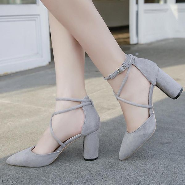 dress shoes woman high heels pumps party ankle strap sandals galadiator zapatos mujer chunky ladies pointed toe, Black
dress shoes woman high heels pumps party ankle strap sandals galadiator zapatos mujer chunky ladies pointed toe, Black