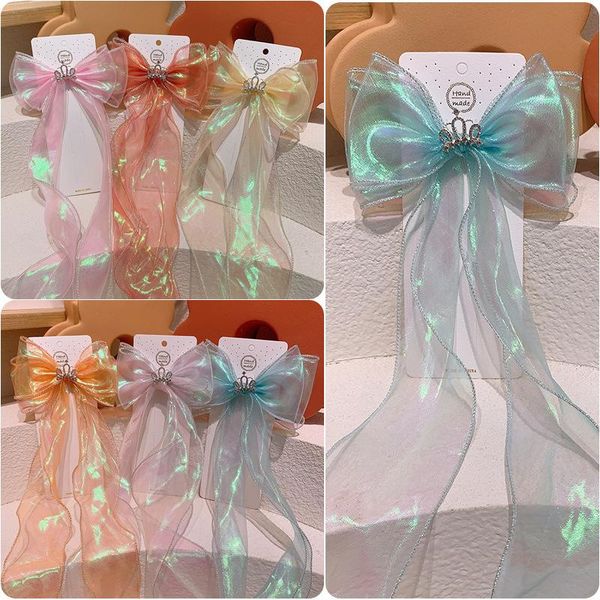 hair accessories 2021 girls streamer mesh bow hairpin rhinestones crystal crown clips sweet princess headdress side duckbill clip, Slivery;white
hair accessories 2021 girls streamer mesh bow hairpin rhinestones crystal crown clips sweet princess headdress side duckbill clip, Slivery;white