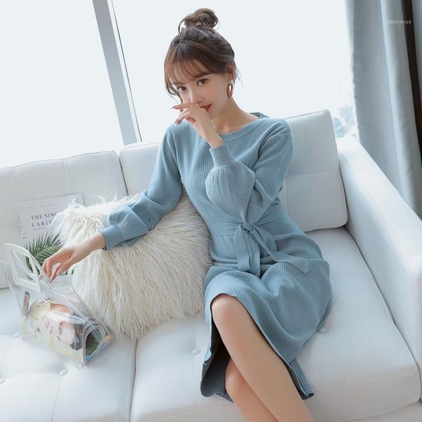 casual dresses autumn knitted striped dress women lace-up long sleeve ladies korean sweater elegant midi roupa feminina, Black;gray
casual dresses autumn knitted striped dress women lace-up long sleeve ladies korean sweater elegant midi roupa feminina, Black;gray