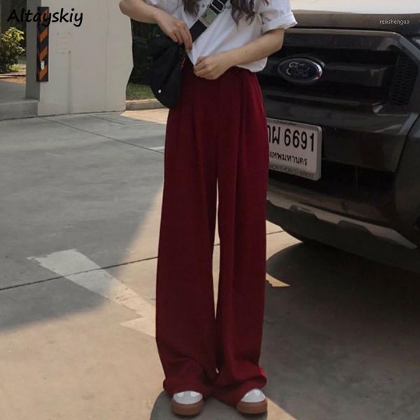 pants women elastic waist ins korean style elegant office lady all-match simple solid trendy slim full length wide leg trousers women's, Black;white
pants women elastic waist ins korean style elegant office lady all-match simple solid trendy slim full length wide leg trousers women's, Black;white