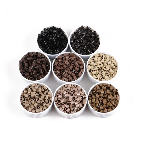 1000pcs/bottle copper flat micro beads micro ring link tubes bead hair extensions tools 8colors, Black
1000pcs/bottle copper flat micro beads micro ring link tubes bead hair extensions tools 8colors, Black