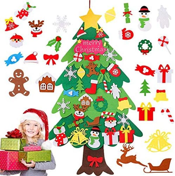 diy felt christmas tree set for children, 3.6 ft christmas tree with 34 pcs ornaments diy home xmas decoration, Silver
diy felt christmas tree set for children, 3.6 ft christmas tree with 34 pcs ornaments diy home xmas decoration, Silver