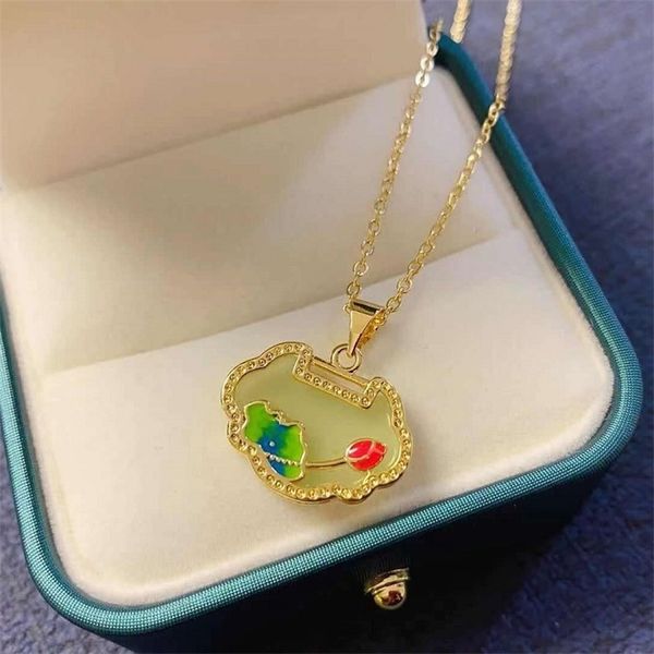 70% off outlet online 2021 white fritillaria ruyi necklace clavicle chain safety long life lock niche design net red, Black
70% off outlet online 2021 white fritillaria ruyi necklace clavicle chain safety long life lock niche design net red, Black
