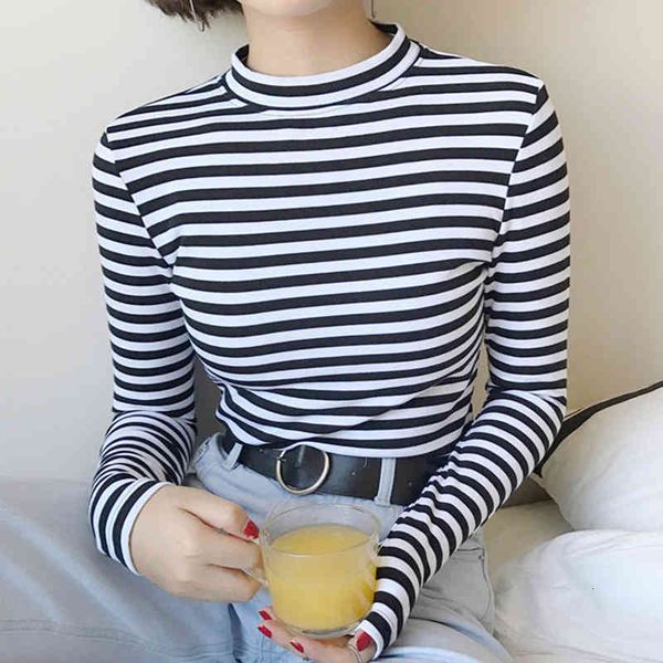 women's t-shirt black white striped t-shirts long sleeve o-neck korean tee women spring autumn fashion tshirts for female n89
women's t-shirt black white striped t-shirts long sleeve o-neck korean tee women spring autumn fashion tshirts for female n89