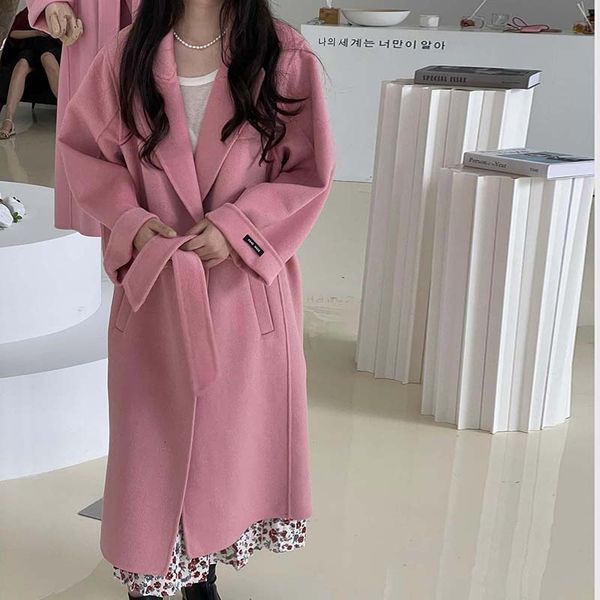 women's luxury jacket autumn and winter 2021 cashmere anti season korean loose double faced plain belt women's long coat fashion, Black;brown
women's luxury jacket autumn and winter 2021 cashmere anti season korean loose double faced plain belt women's long coat fashion, Black;brown