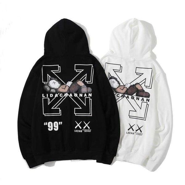 us 21s autumn winter off cartoon fashion co bred pullover casual hooded sweater for men and women1, Black
us 21s autumn winter off cartoon fashion co bred pullover casual hooded sweater for men and women1, Black