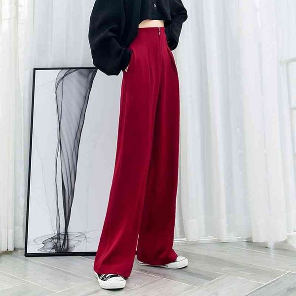 spring and summer women's wide-leg pants high-waist temperament casual loose 210429, Blue
spring and summer women's wide-leg pants high-waist temperament casual loose 210429, Blue