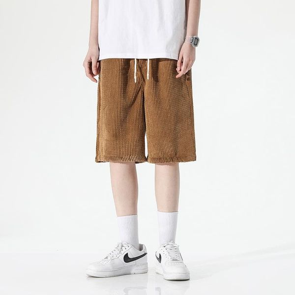 summer casual shorts men streetwear corduroy solid men's 2021 fashion board for man, White;black
summer casual shorts men streetwear corduroy solid men's 2021 fashion board for man, White;black