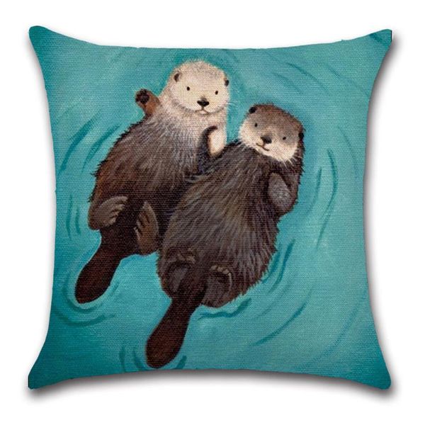 cushion/decorative pillow romantic otter printed cushion cover cotton linen cute case car sofa decorative pillowcase funda de almohada
cushion/decorative pillow romantic otter printed cushion cover cotton linen cute case car sofa decorative pillowcase funda de almohada