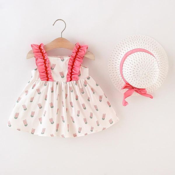 girl's dresses toddler baby girls summer 2021 ruffle pineapple dress princess dress+hat 2pcs/set for girl vestidos de verano, Red;yellow
girl's dresses toddler baby girls summer 2021 ruffle pineapple dress princess dress+hat 2pcs/set for girl vestidos de verano, Red;yellow