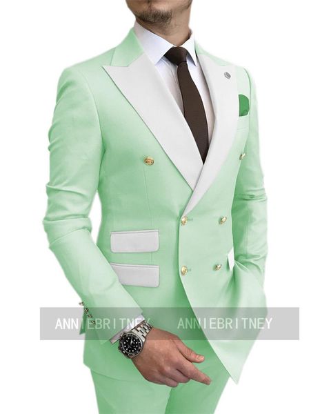 men's suits & blazers est mint color wedding groom suit set men jacket pants 2 pieces slim fit party prom formal marriage tuxedos for m, White;black
men's suits & blazers est mint color wedding groom suit set men jacket pants 2 pieces slim fit party prom formal marriage tuxedos for m, White;black